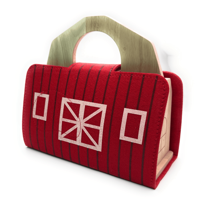 MUVANI Montessori Premium Wooden Farm Playset with Animals and Windmill, Educational Toy, Natural Wood