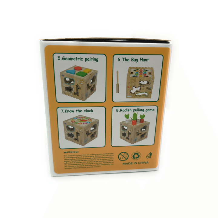 MUVANI 8-in-1 Montessori Activity Cube