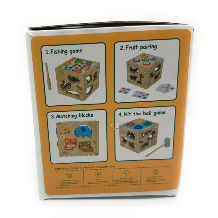 MUVANI 8-in-1 Montessori Activity Cube