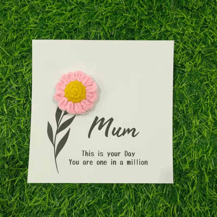 HAPPY Mother’s Day – Purple Crochet Botanical Card