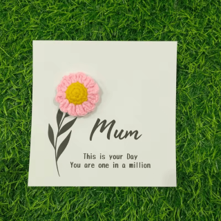 HAPPY Mother’s Day – Purple Crochet Botanical Card